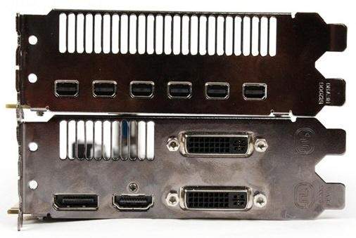 ATI Radeon 5870 с 2ГБ памяти и 6 портами для мониторов