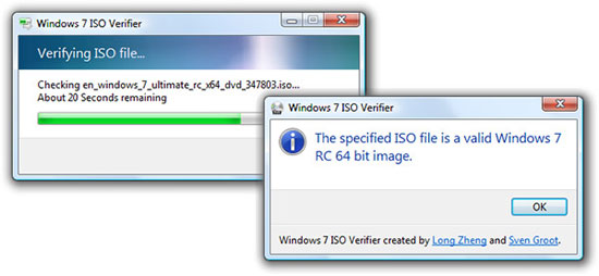 Windows 7 ISO Verifier