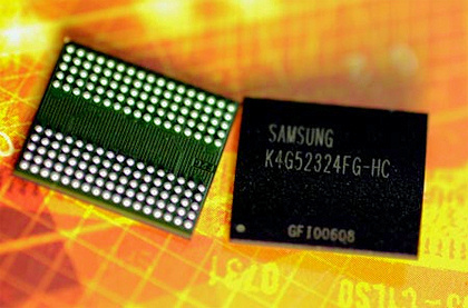 Микрочипы памяти GDDR5 производства Samsung