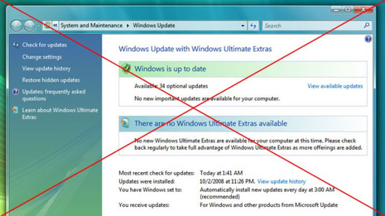 Выпуск расширений Ultimate Extras для Windows 7 не планируется
